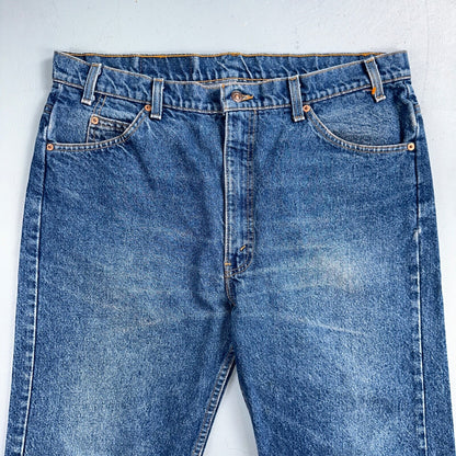 Levis 505 Vintage 90s USA Orange Tab Jeans 40x32 Blue Med Wash 501 Act 38x31