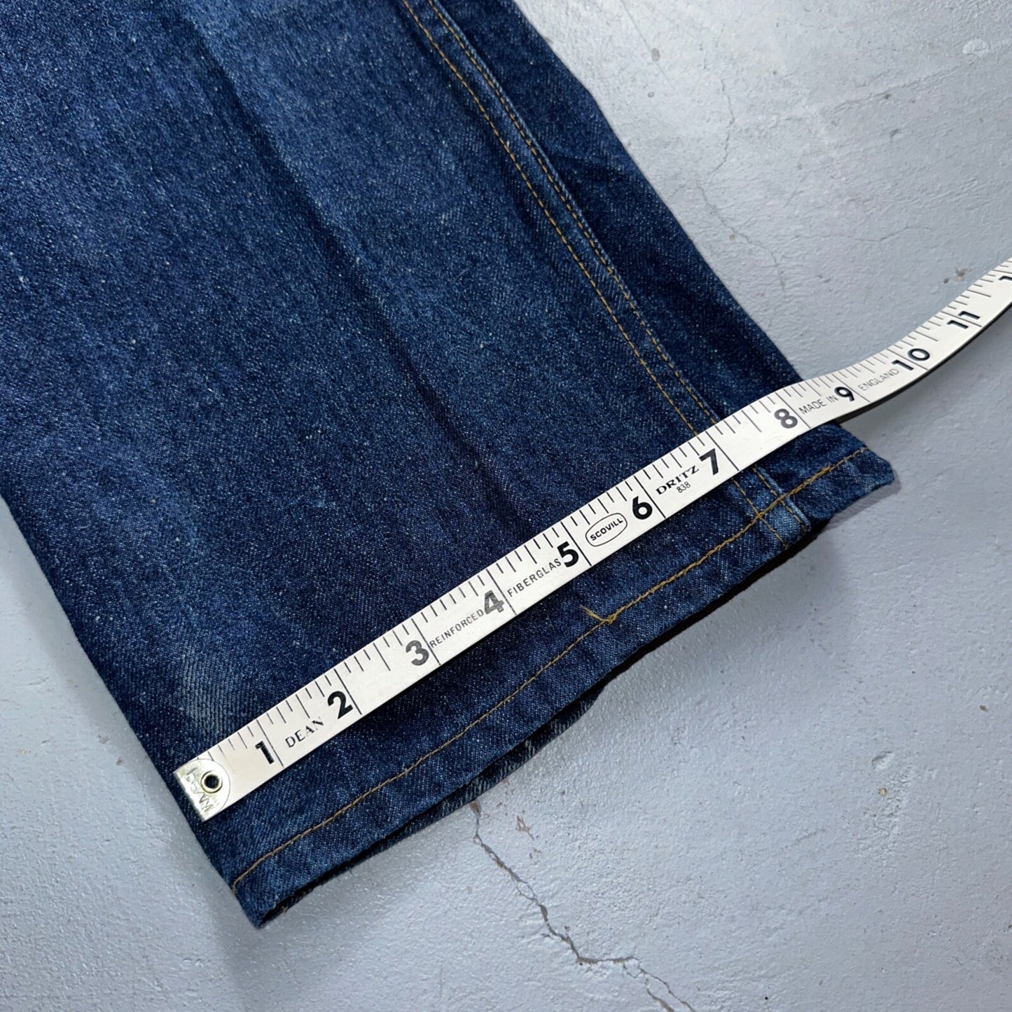 VTG 70s Sears Roebucks Jeans 34x30 Mens USA Rockabilly Dark Rockabilly Scovill