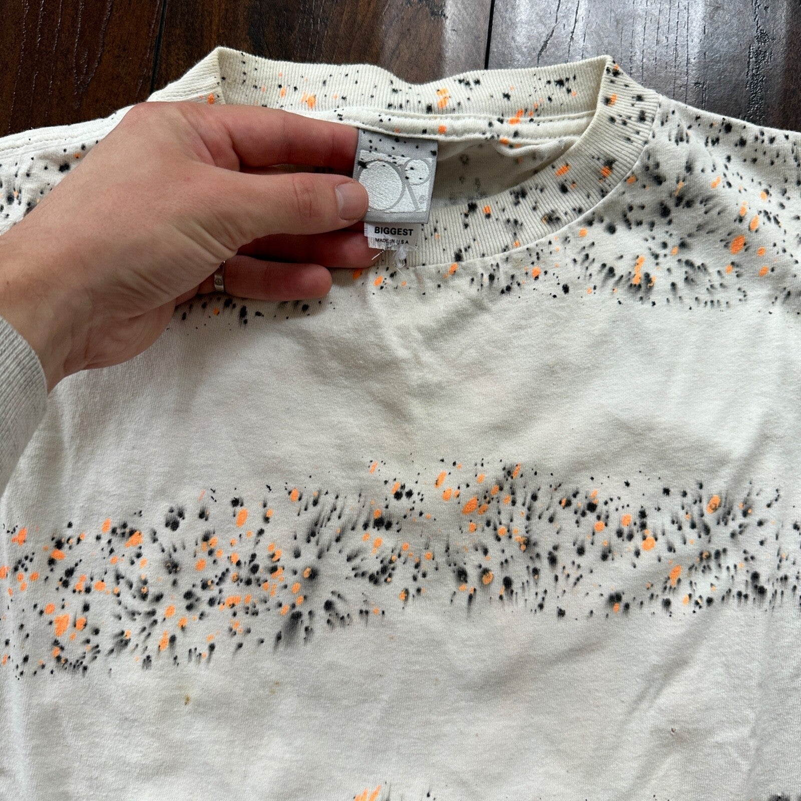 Ocean Pacific OP tie Dye RARE Vintage T Shirt 90s USA Stussy Sports Surf Band