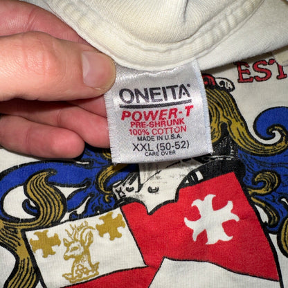 Oneita 2XL Tavern VTG T Shirt Strickland Manchester England 90s Alcohol Cool