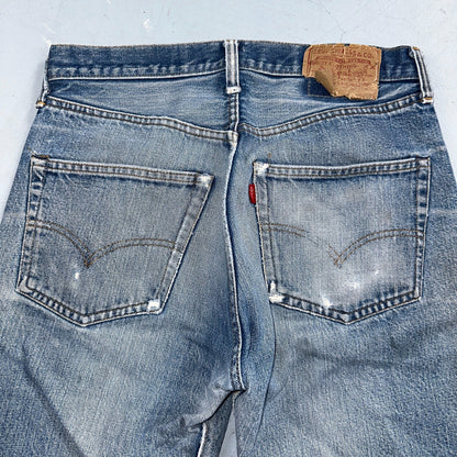 Levis 501 Vintage 80s Redline Selvedge USA XX Jeans Light Wash 32x36 Act 30x31