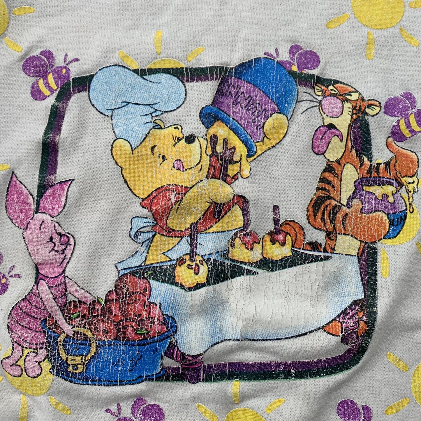 Winnie the Pooh Vintage Sweatshirt Tigger Piglet Vintage Disney Crop Cute Hippie