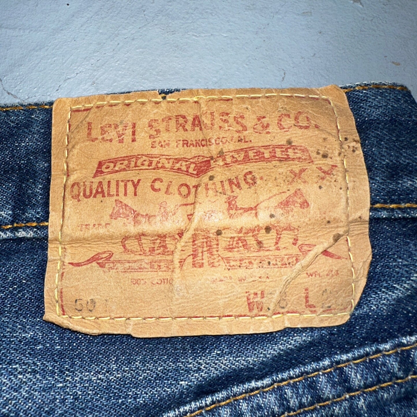 Levis 501 Big E Vintage 60s Redline Selvedge USA XX 1960s Jeans 66 Act 26x24