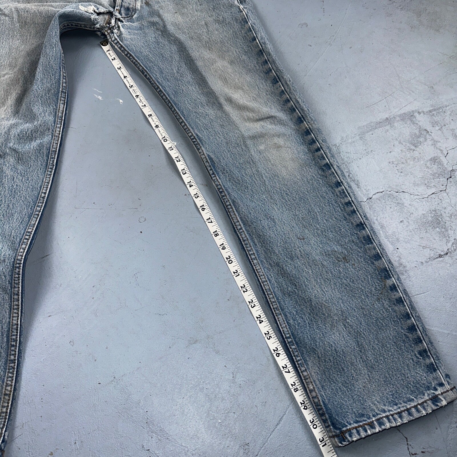 Levis 501 Vintage Y2K XX Straight Leg Jeans 33x36 Light Wash 2000s Act 31x31