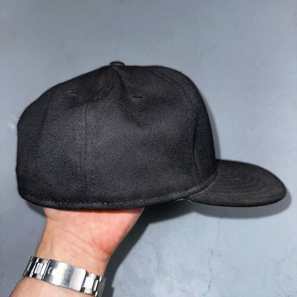 VTG Oregon State Beavers Hat Black Orange Fitted 7 3/8 USA Made OSU Classic Cap