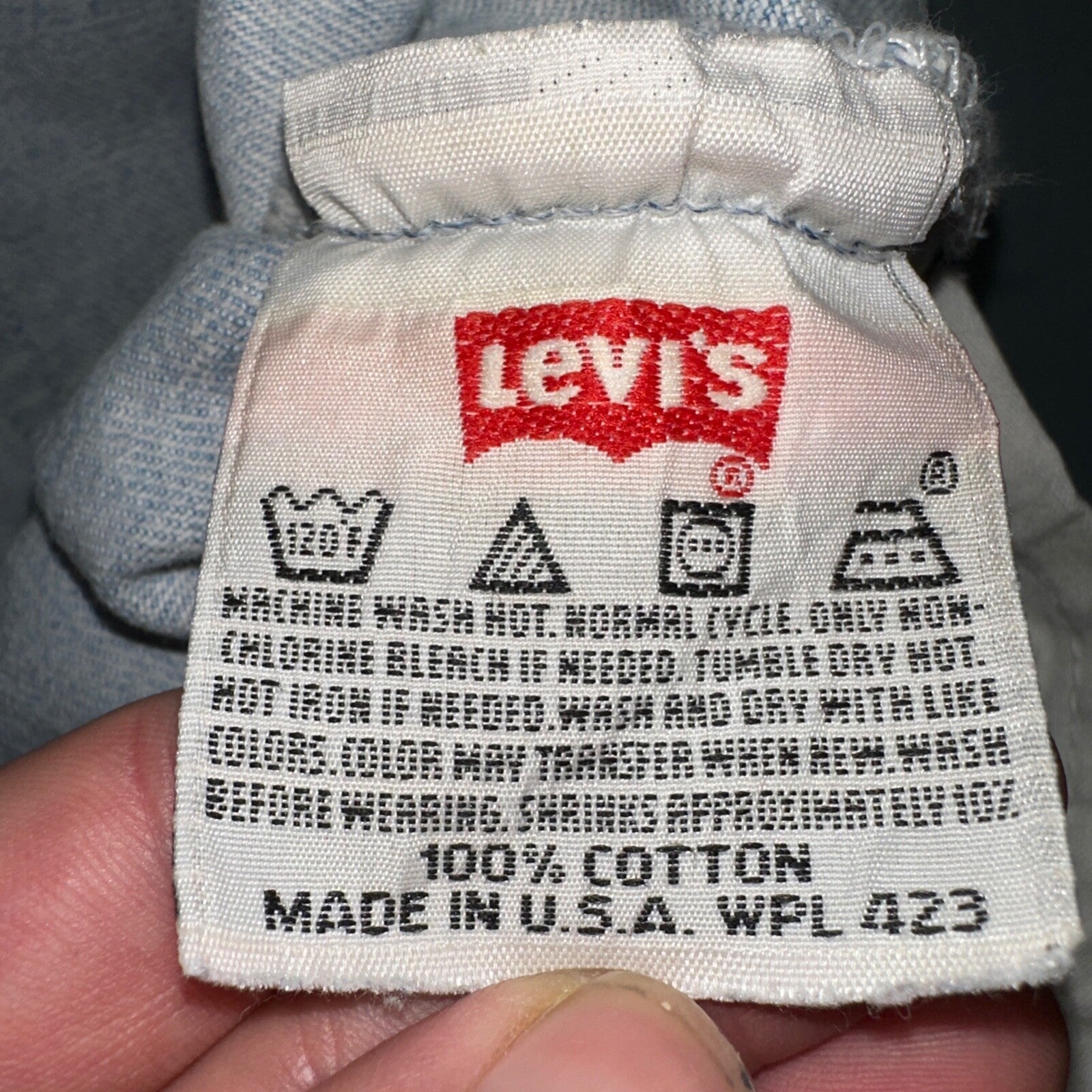 Levis 501 Vintage 90s USA XX Straight Leg Jeans Blue Light Wash 34x38 Act 30x33