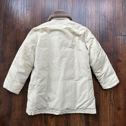 Vintage Comfy Outdoor Garment All Down Jacket Khaki Medium Seattle WWII 50s 40s