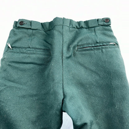 Vintage 1960s Othmar Schneider Sears Roebuck Green Ski Pants Sz S Snow 60s