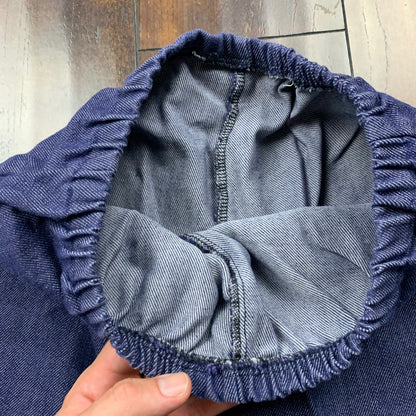 Vintage USA Rockabilly Womens Shorts Blue Skirt 60s 70s Top Bottom Sanforized