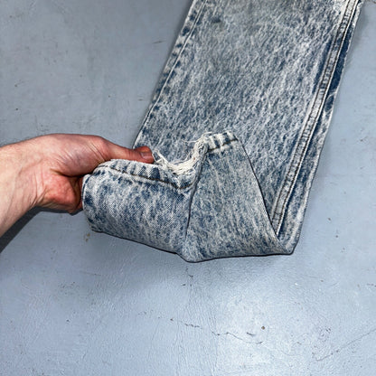 Levis 501 Vintage 80s USA XX Straight Leg Jeans Blue Acid Wash 31x32 Act 30x31