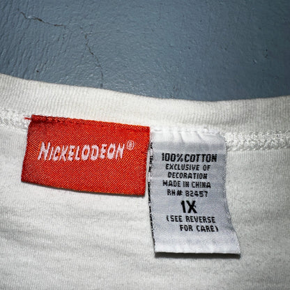 Nickelodeon Sponge Bob Patrick Star VTG T Shirt Best Friends White V Neck Womens