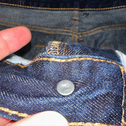 Levis 505 Vintage Y2K Straight Leg XX 2000s Jeans 34x30 Dark Wash Denim