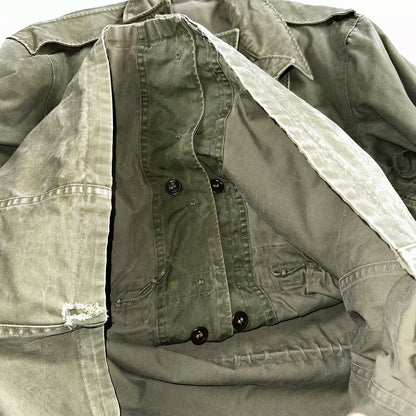 Field Jacket Post WWII Korean War M1950 Coat 1950s 50s OG107 M65
