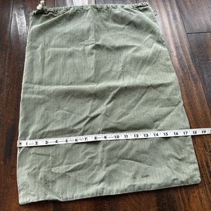 VTG WWII HBT Garment Laundry Bag Military Denim 1940s 40s 50s Stencil