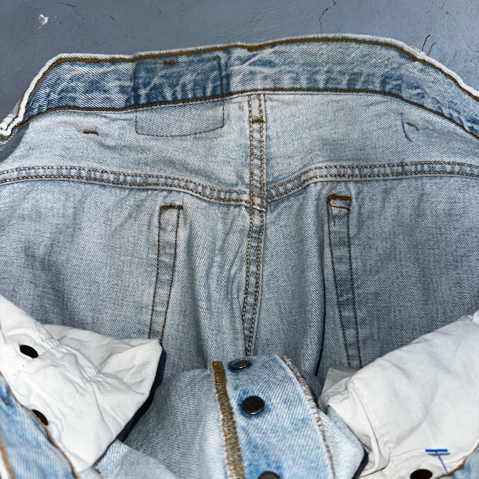 Levis 501 Vintage 90s USA XX Straight Leg Jeans Blue Light Wash 40x32 Act 38x31