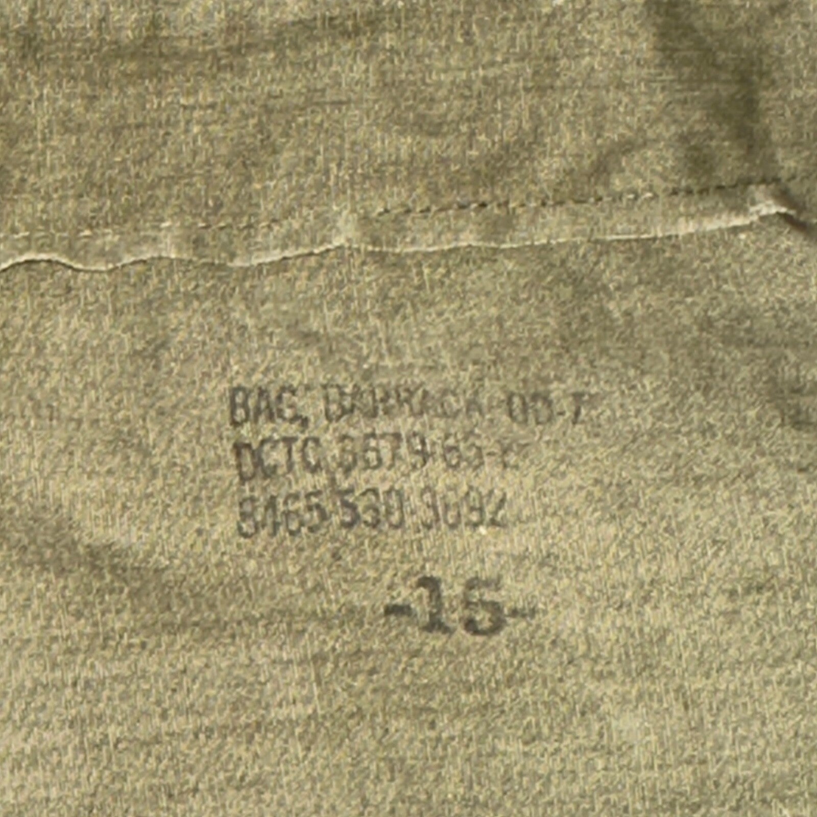 GENUINE MILITARY ISSUE US ARMY LAUNDRY OD GREEN LAUNDRY BAG USED POST WWII