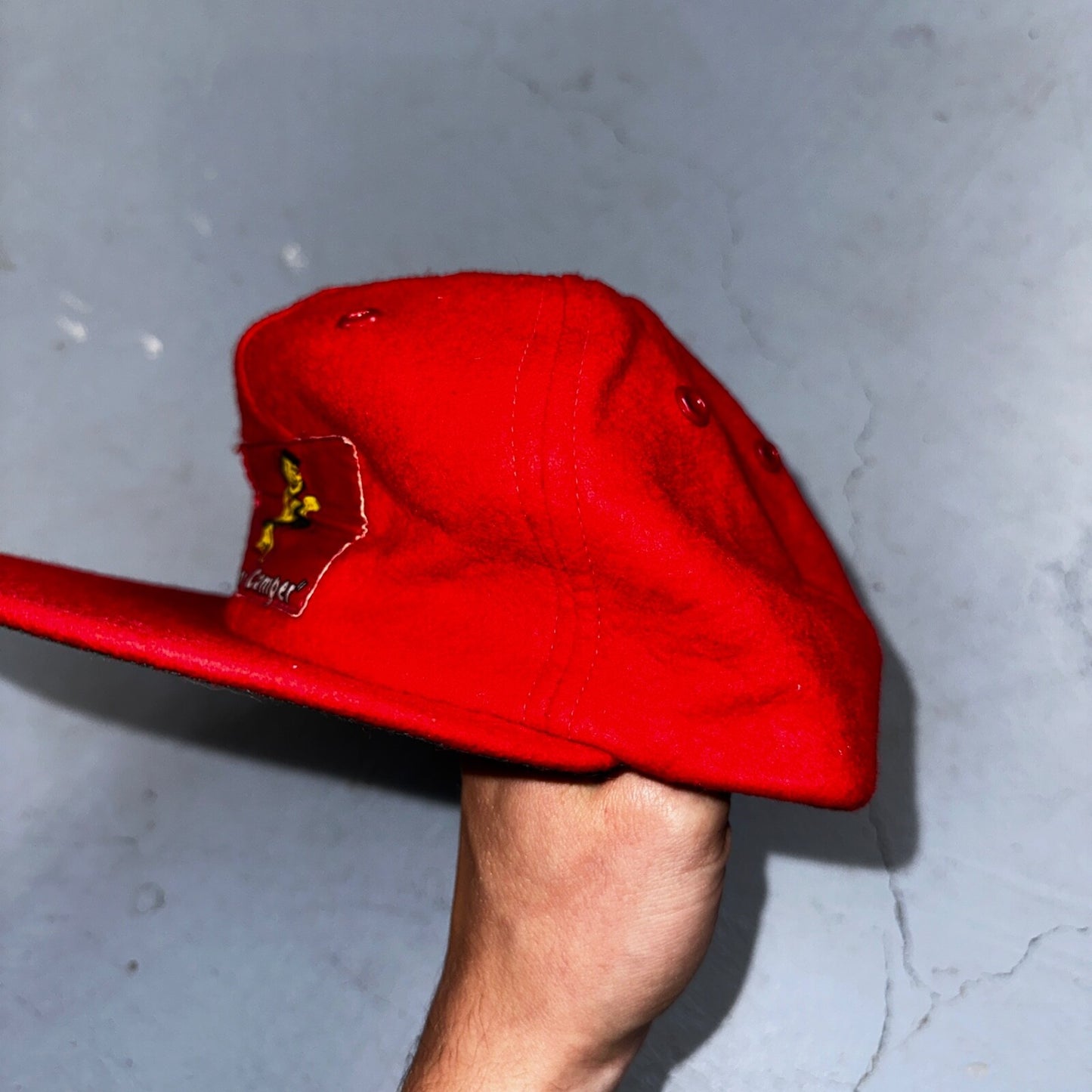 Caveman Camper Oregon VTG Hat Cap Snapback Grant Pass Very Rare Wool 1960s 60s