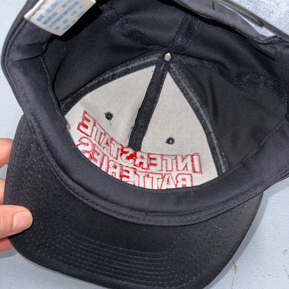 Interstate Batteries Racing Black VTG Hat Cap Snapback Nascar Racing Cool Cars