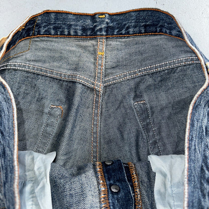 Levis 501 Vintage Y2K XX Straight Leg Jeans Blue Med Wash 33x32 Act 32x31