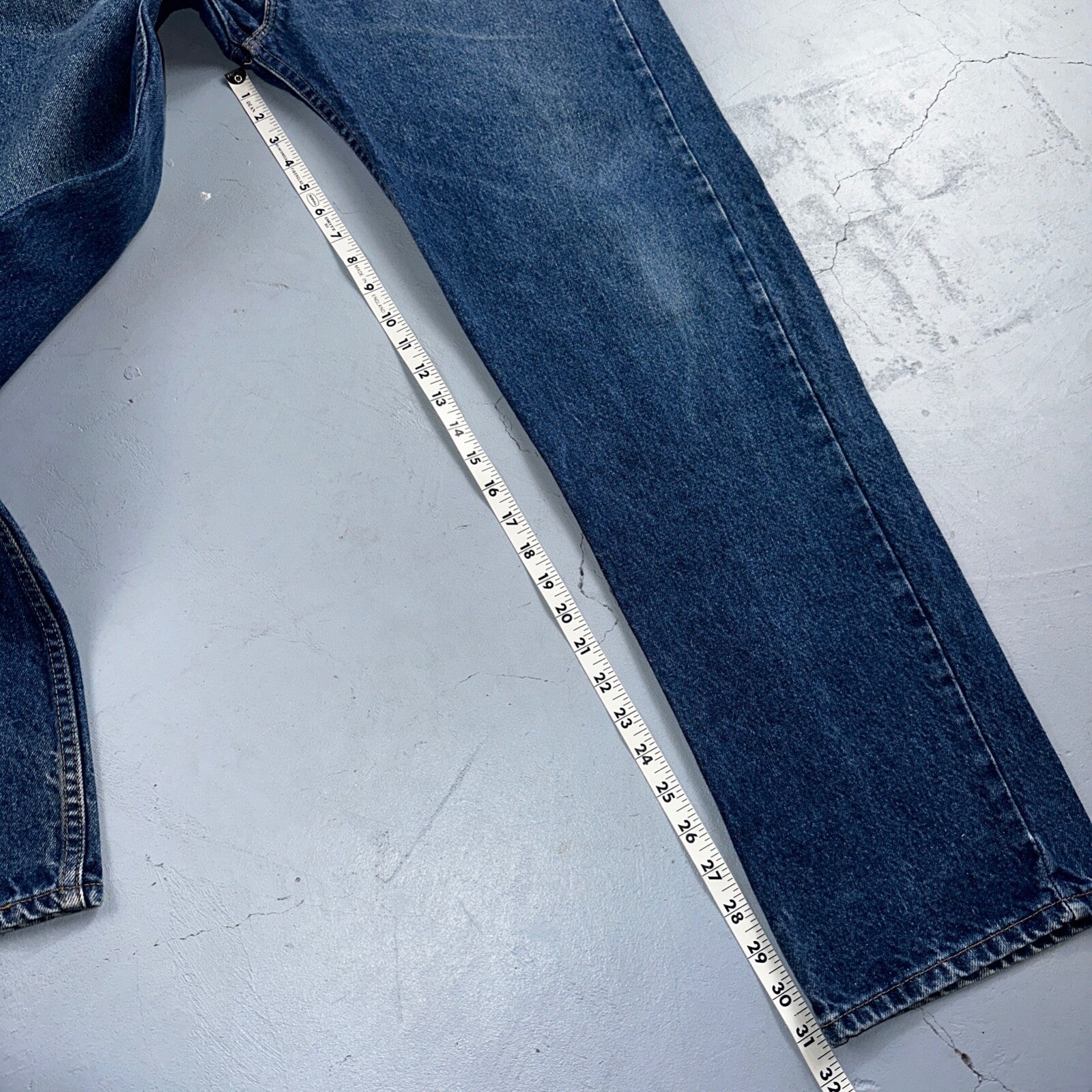 Levis 505 Vintage 90s USA Orange Tab Jeans 40x32 Blue Med Wash 501 Act 38x31