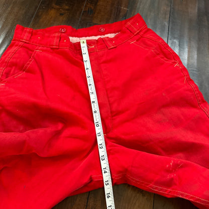 VTG Buckleback Red Layer Pants Mens Red Quilted Rockabilly 60s 70s Winter