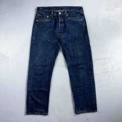 Levis 501 Vintage Y2K 90s XX Straight Leg Jeans Blue Med Wash 34x31 Act 32x27