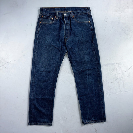 Levis 501 Vintage Y2K 90s XX Straight Leg Jeans Blue Med Wash 34x31 Act 32x27