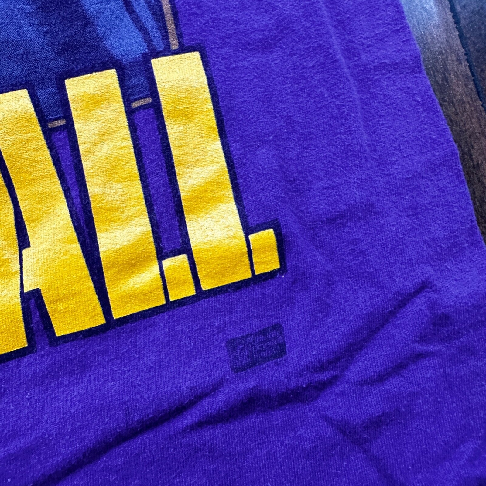 Viking Football Salem Vintage T Shirt Sports NFL Purple Single Stitch Minnesota