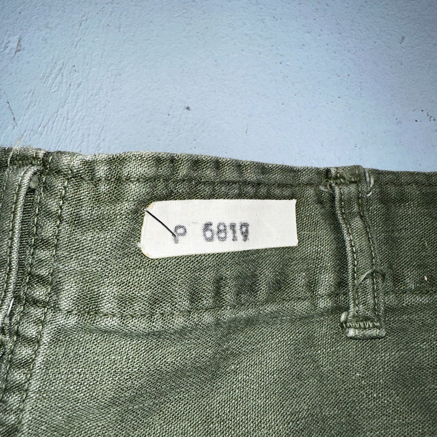 Vintage 1960s 70s Vietnam OG 107 Fatigue Pants 60s Button Fly 34x35 Act 33x26