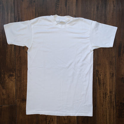Hanes BLANK Vintage White T Shirt Mens 80s Essential Lot Of 6 Rap Single Stitch