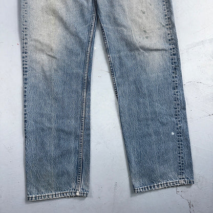Levis 501 Vintage 90s USA XX Straight Leg Jeans Blue Light Wash 40x36 Act 36x31