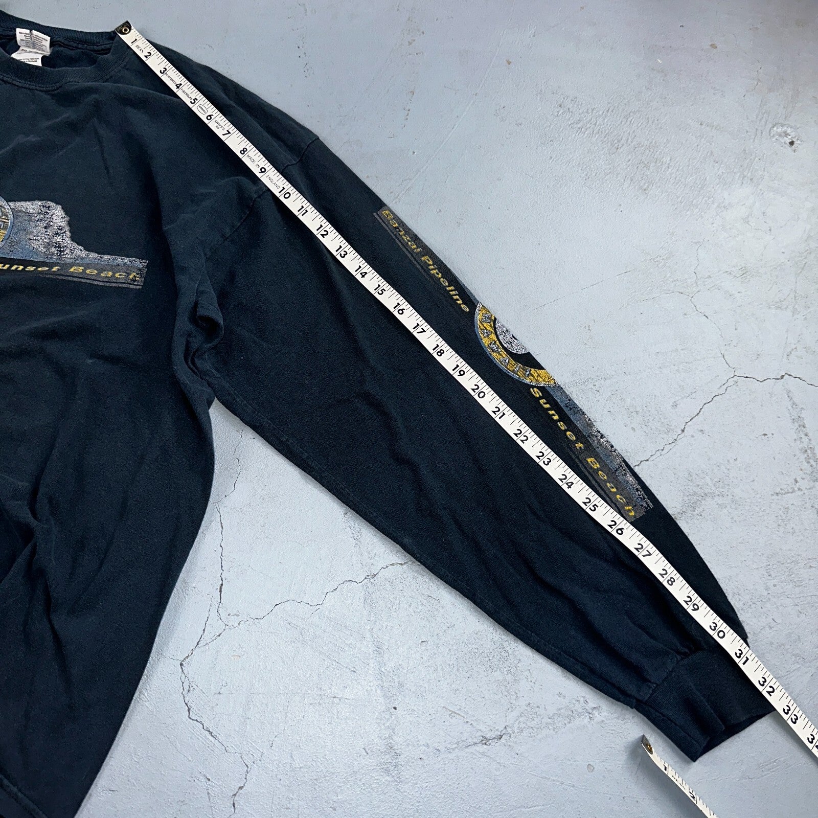 Banzai Pipeline Long Sleeve XL VTG T Shirt Rock Band Music Grunge Ying Yang Y2K