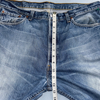 Levis 501 Vintage 90s Spain XX Straight Leg Jeans Blue Med Wash 38x34 Act 38x33