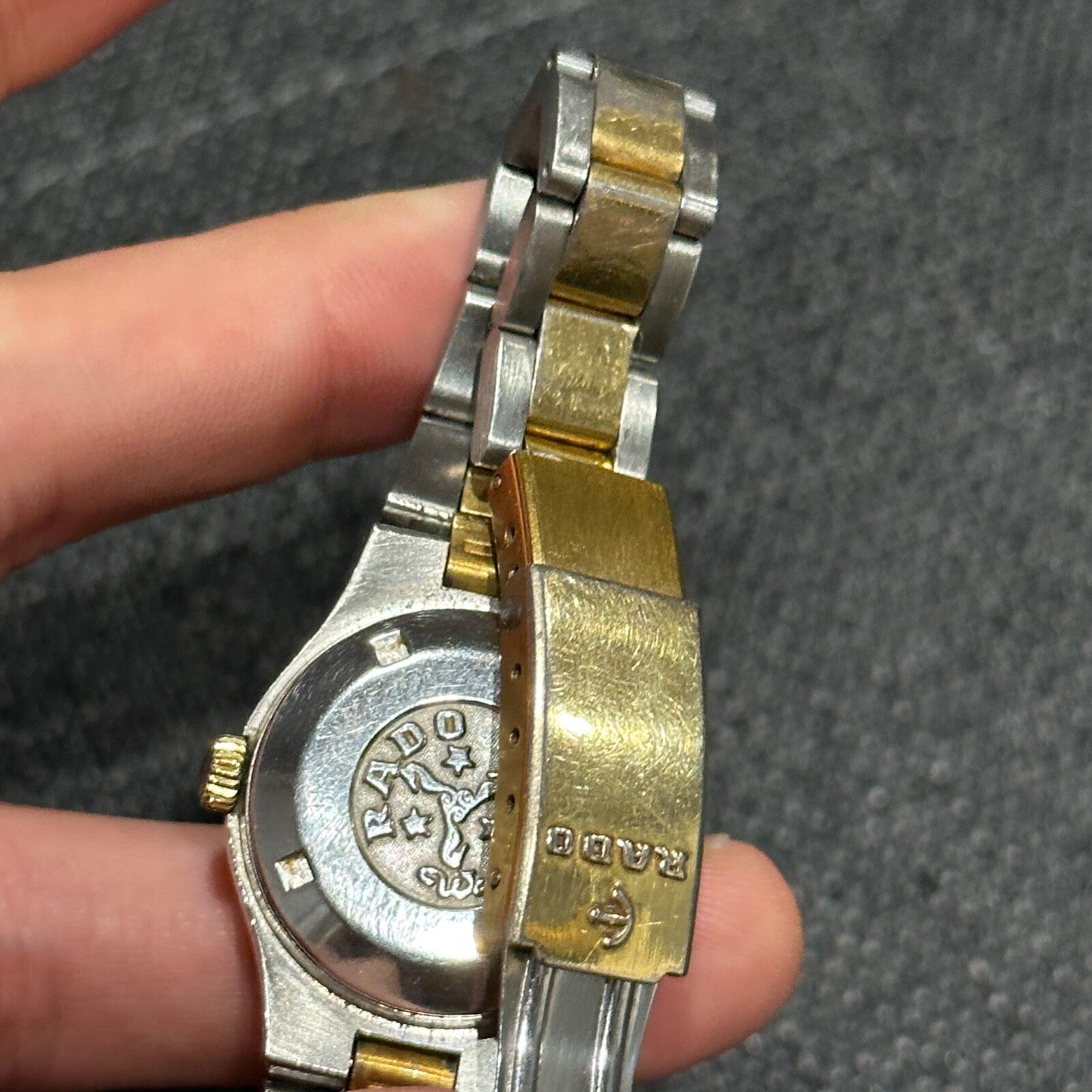 RARE RADO GOLDEN CITY Swiss Automatic Womens Watch c.1970s VTG Gold