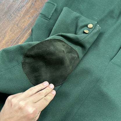 1960s 1970s Green Cashemere Sport Jacket VTG Mens Suit 44 34x32 Rockabilly Gray