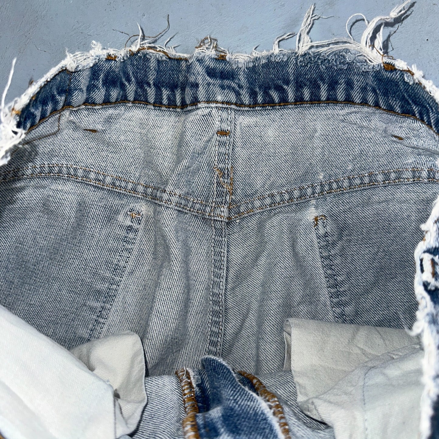 Levis 517 Vintage 80s USA Orange Tab Bootcut Flare Blue Worn Jeans Act 34x31