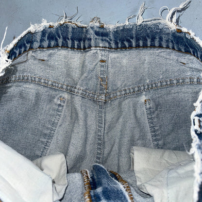 Levis 517 Vintage 80s USA Orange Tab Bootcut Flare Blue Worn Jeans Act 34x31