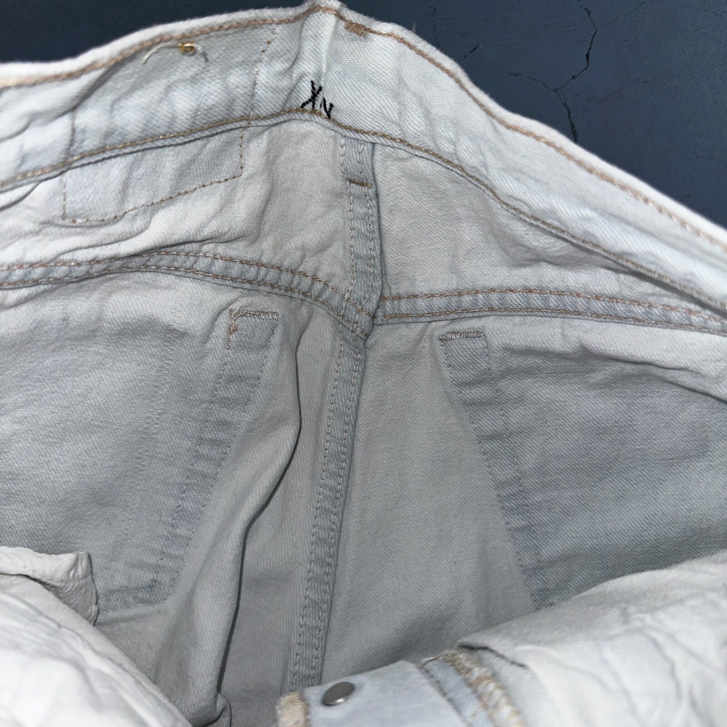 Levis 501 Vintage 90s USA XX Straight Leg Jeans White Light Wash 32x30 Act 30x26