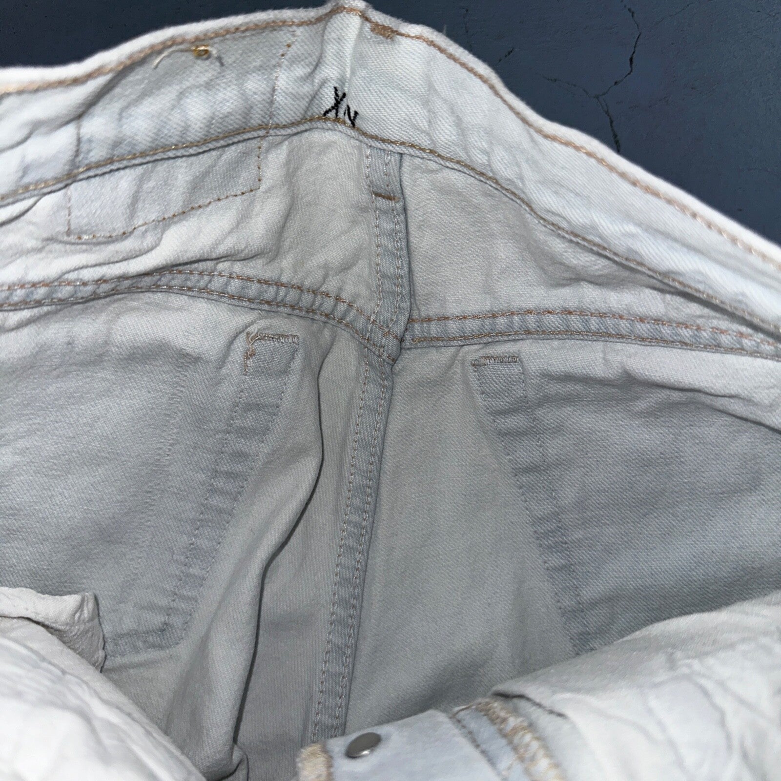 Levis 501 Vintage 90s USA XX Straight Leg Jeans White Light Wash 32x30 Act 30x26