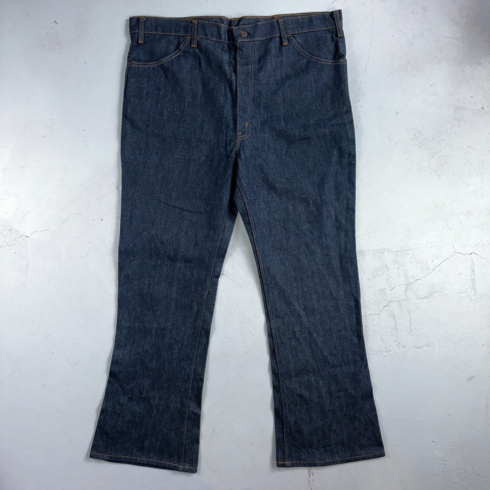 Levis 646 Deadstock 70s USA Orange Tab Bootcut Flare Bell Bottom NOS Jeans 42x32