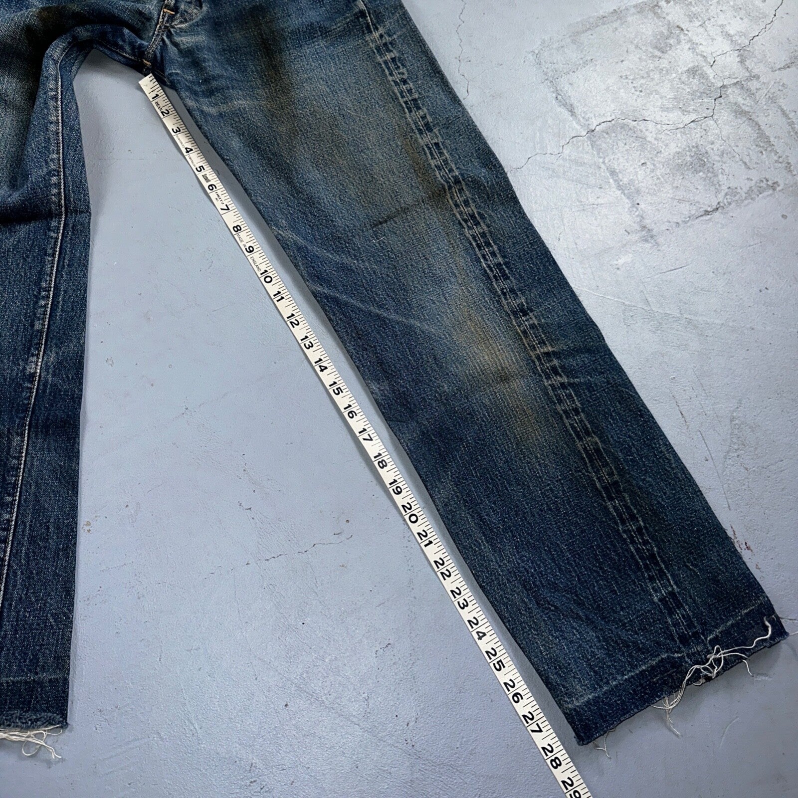 Levis 501 Big E Vintage 60s Redline Selvedge USA XX 1960s Jeans 27x30 Act 25x28