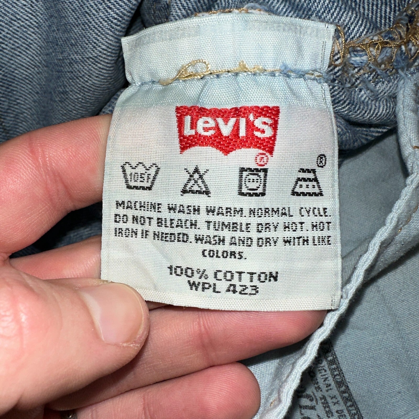 Levis 501 Vintage 90s XX Straight Leg Jeans Y2K Med Wash 36x34 Act 34x33