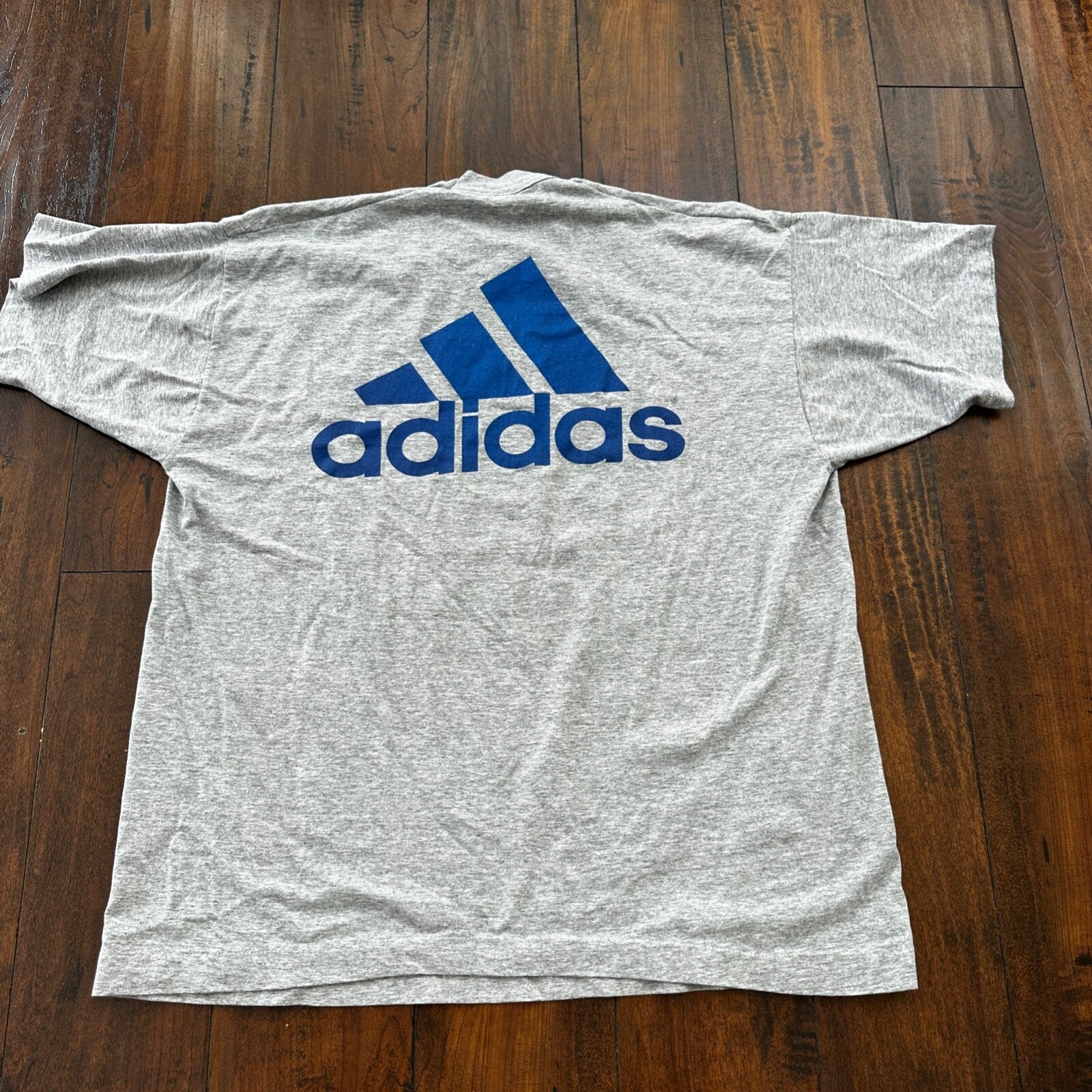 Runners G Baseball Adidas Vintage T Shirt Single Stitch Grey Sports Music XL