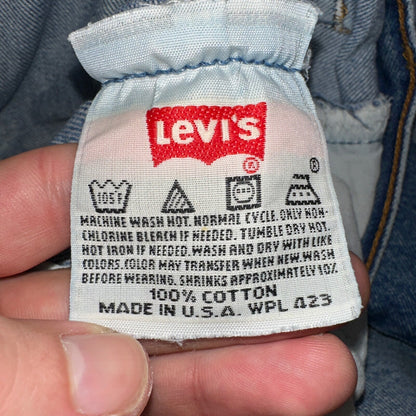 Levis 501 Vintage 90s USA XX Straight Leg Jeans Blue Med Wash 42x32 Act 38x27