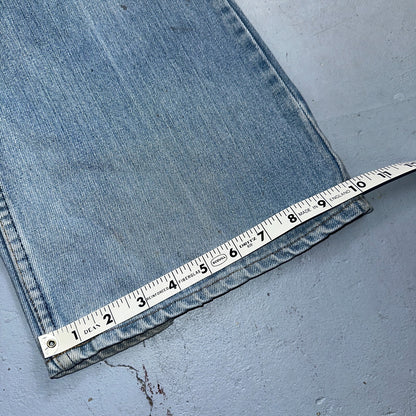 Levis 517 Vintage 80s USA Orange Tab Bootcut Flare Blue Jeans Talon Act 36x30