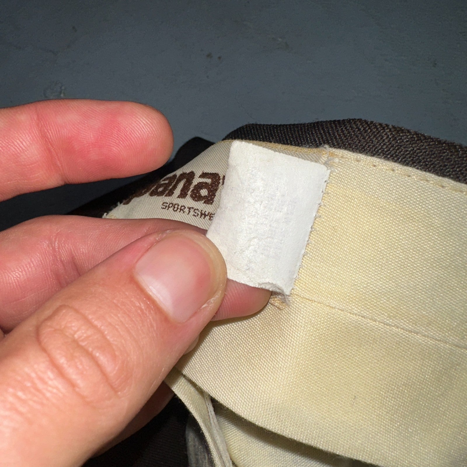 VTG Mens 2 PC Suit 40 Jacket Coat Pants Brown Levis Panatela Polyester 80s