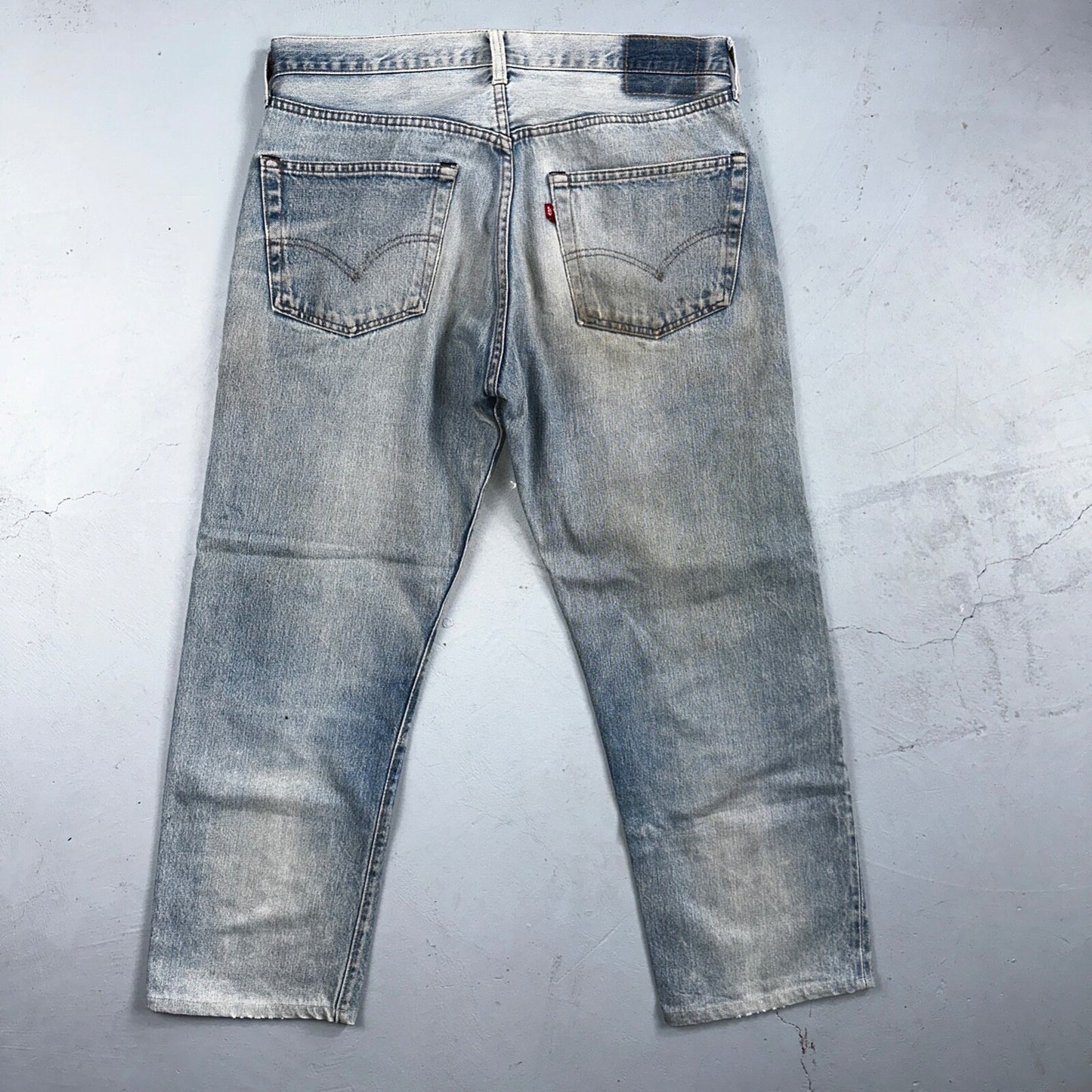 Levis 501 Vintage 80s Redline Selvedge USA XX Jeans Light Wash 36x31 Act 34x27