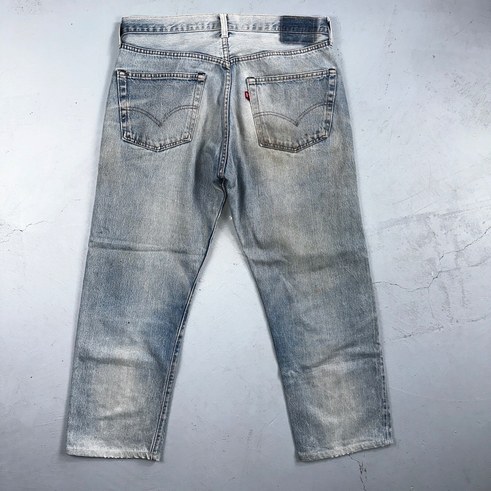 Levis 501 Vintage 80s Redline Selvedge USA XX Jeans Light Wash 36x31 Act 34x27