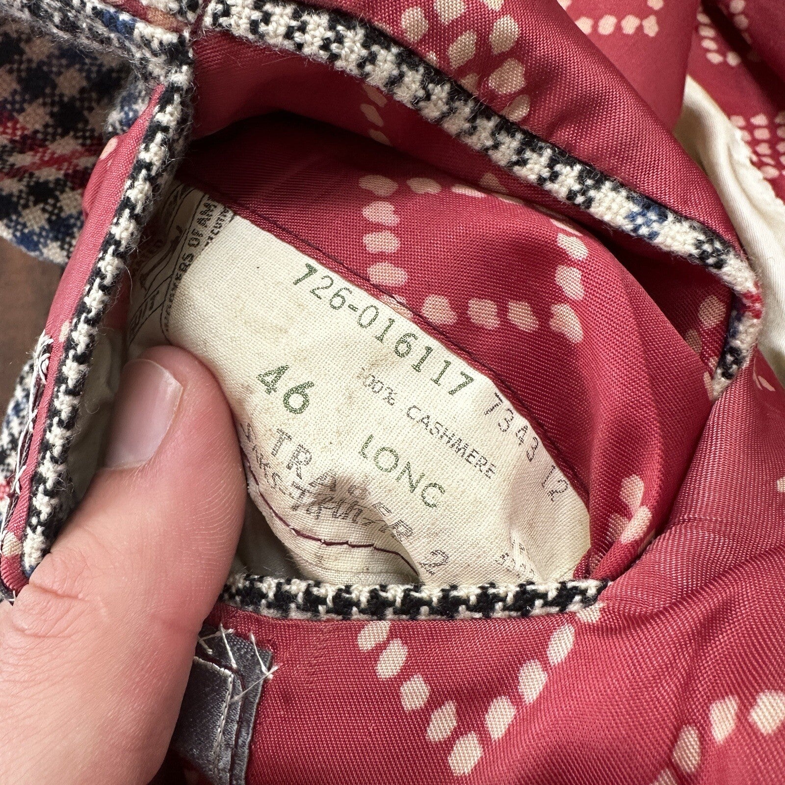 1960s 1970s Gray Cashemere Sport Jacket VTG Mens Suit 46 Rockabilly Stripe Plaid