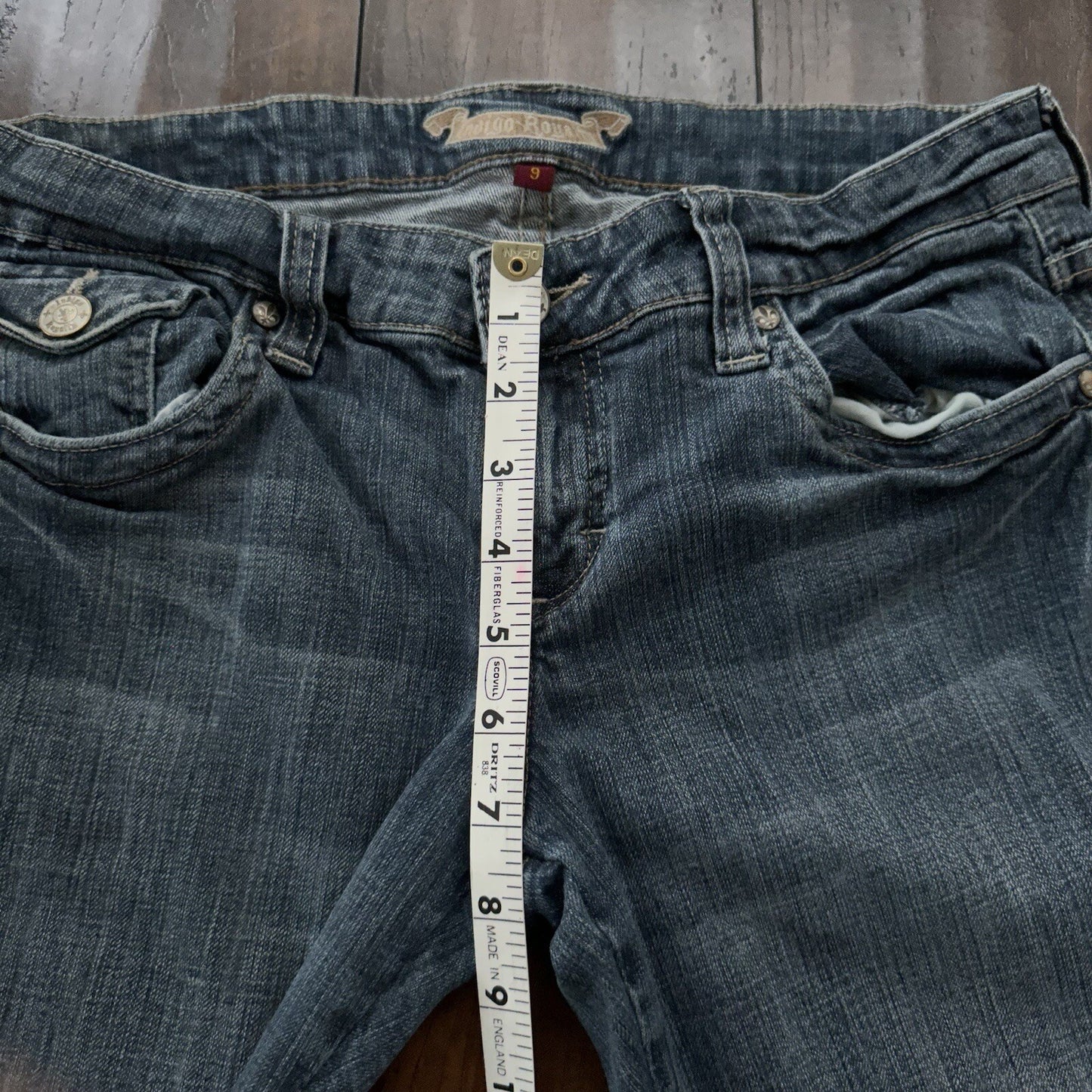 INDIGO ROYALTY Women's Dark Wash Jeans Size 9 Regular 29x31 Low Rise Vintage Y2K